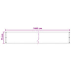 Balkonsichtschutz Dunkelgrün 75 x 1000 cm HDPE und Aluminium