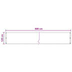 Balkonsichtschutz Braun 120 x 800 cm HDPE und Aluminium