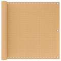 Balkonsichtschutz Sand 90 x 300 cm HDPE und Aluminium