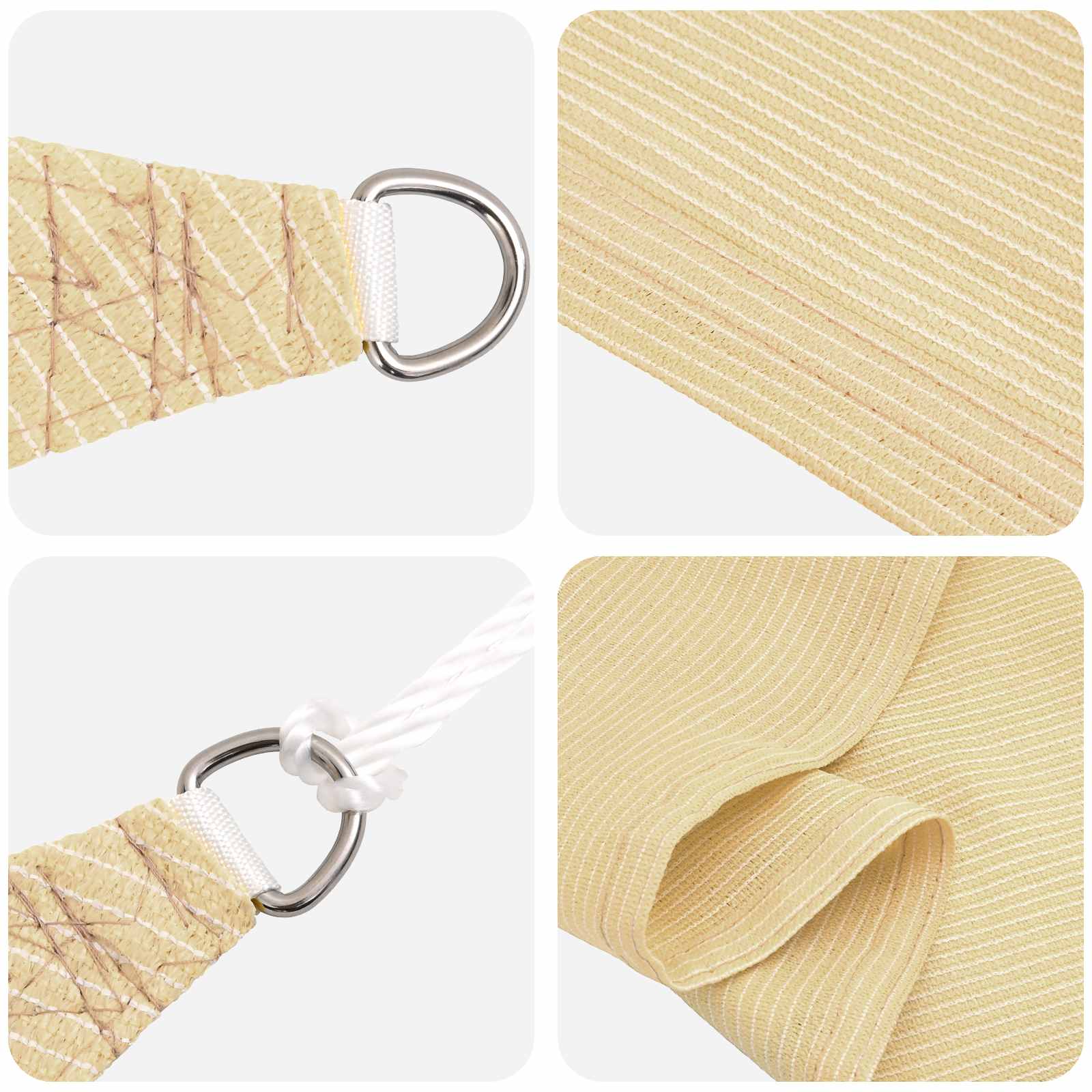 Sonnensegel Beige 2,5 x 6 m HDPE