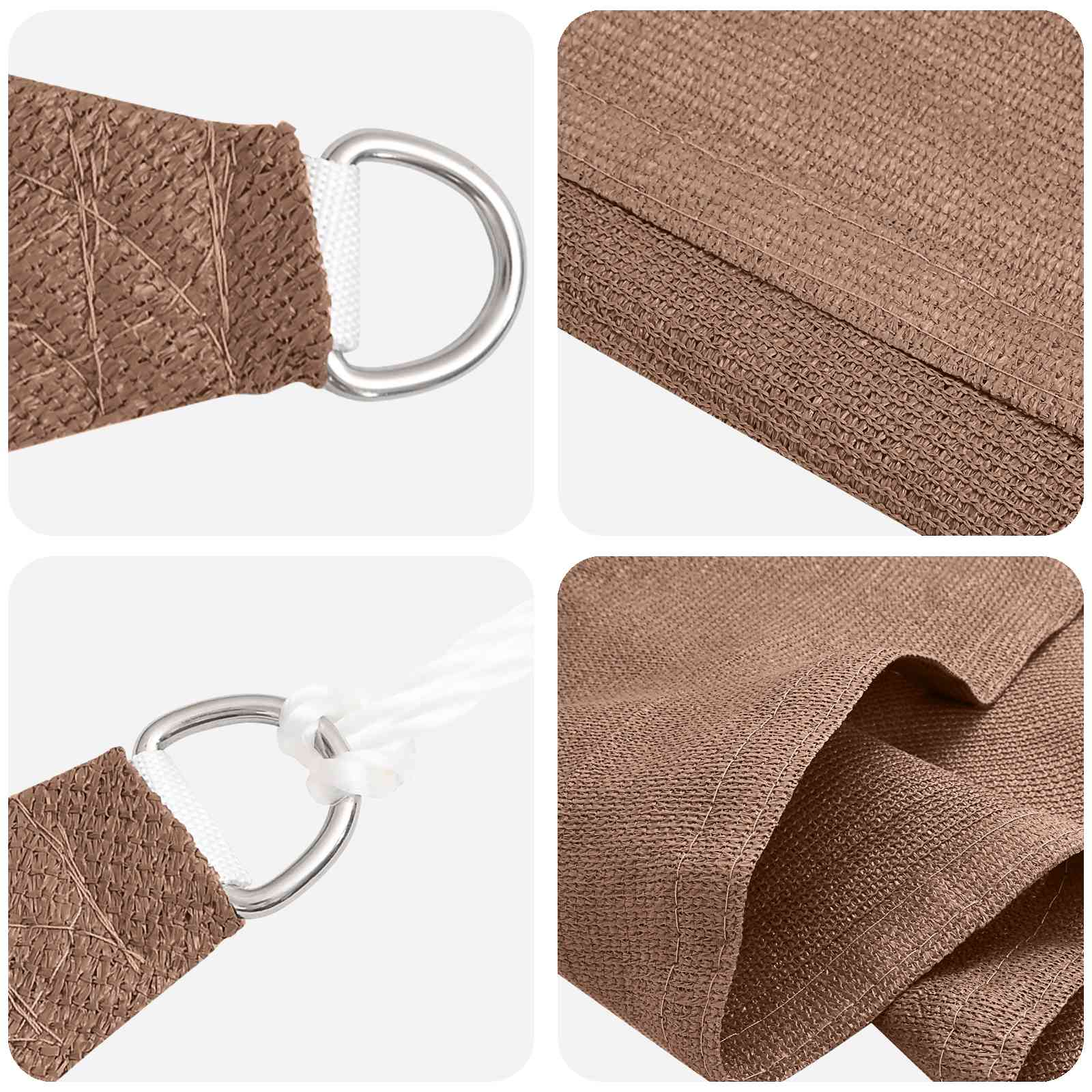 Sonnensegel Taupe 2 x 6 m HDPE
