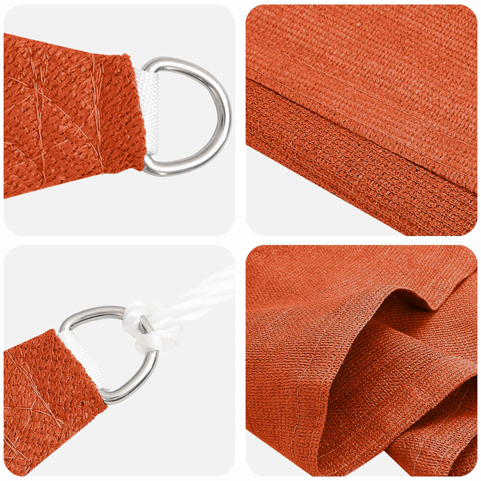 Sonnensegel Orange 7 x 5 x 5 m HDPE