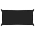 Sonnensegel Schwarz 2 x 6 m HDPE