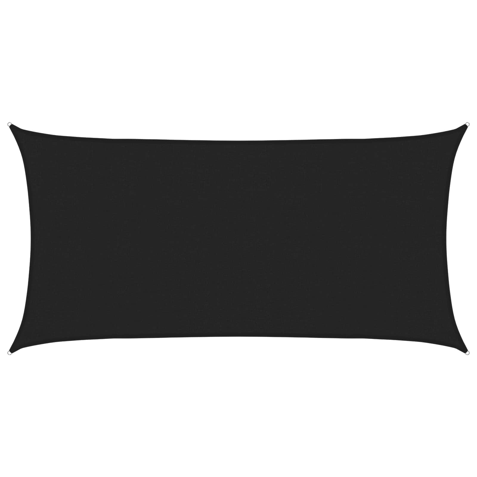 Sonnensegel Schwarz 2 x 6 m HDPE