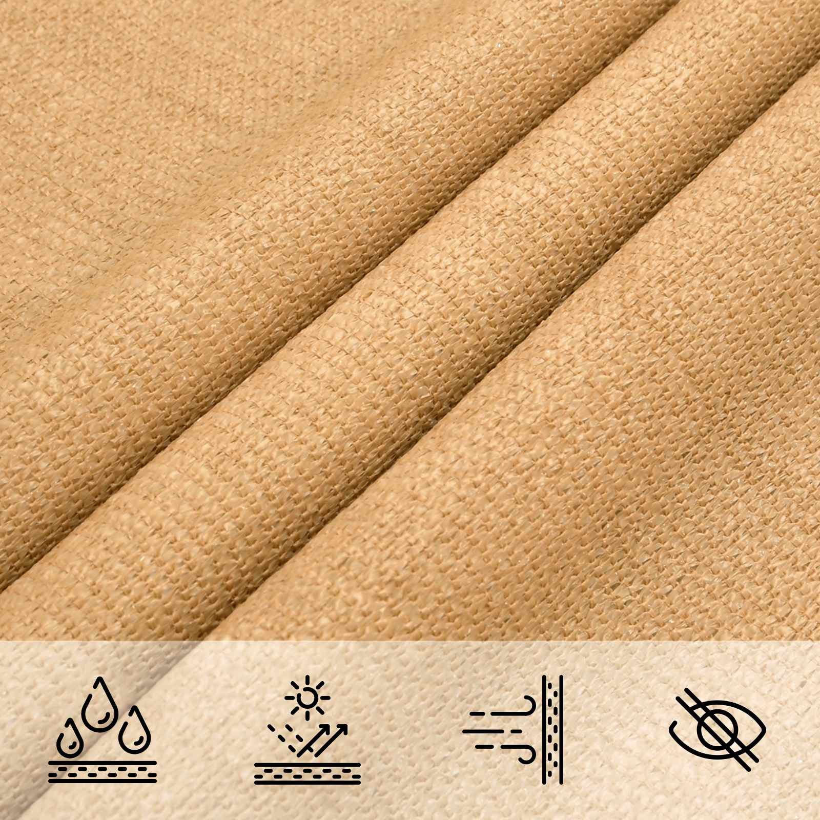 Sonnensegel Sand 2 x 6 m HDPE