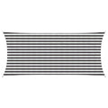 Sonnensegel Anthrazit und Weiß 2 x 4 m HDPE
