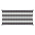 Sonnensegel Anthrazit und Weiß 2,5 x 6 m HDPE