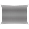Sonnensegel Anthrazit und Weiß 5 x 6 m HDPE