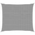 Sonnensegel Anthrazit und Weiß 6 x 7 m HDPE