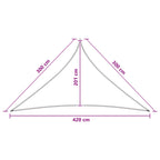 Sonnensegel Anthrazit und Weiß 3 x 3 x 4,2 m HDPE