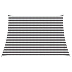 Sonnensegel Anthrazit und Weiß 3 / 4 x 3 m HDPE