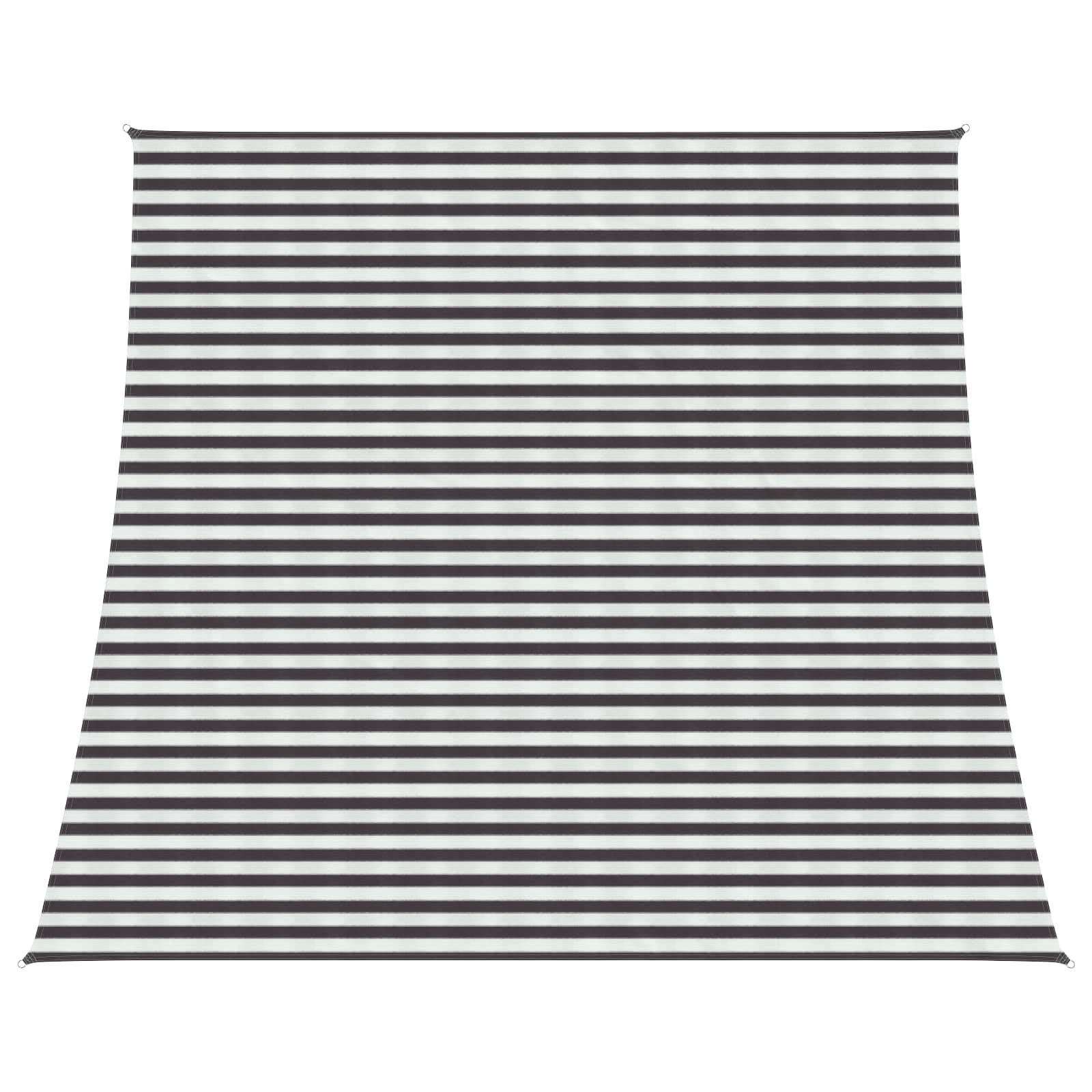 Sonnensegel Anthrazit und Weiß 4 / 5 x 4 m HDPE
