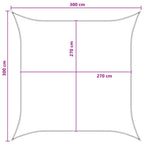 Sonnensegel Gelb und Weiß 3 x 3 m HDPE