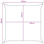 Sonnensegel Gelb und Weiß 4,5 x 4,5 m HDPE