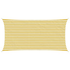 Sonnensegel Gelb und Weiß 2,5 x 6 m HDPE