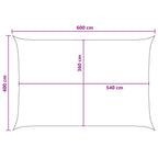 Sonnensegel Gelb und Weiß 4 x 6 m HDPE