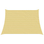 Sonnensegel Gelb und Weiß 4 / 5 x 3 m HDPE
