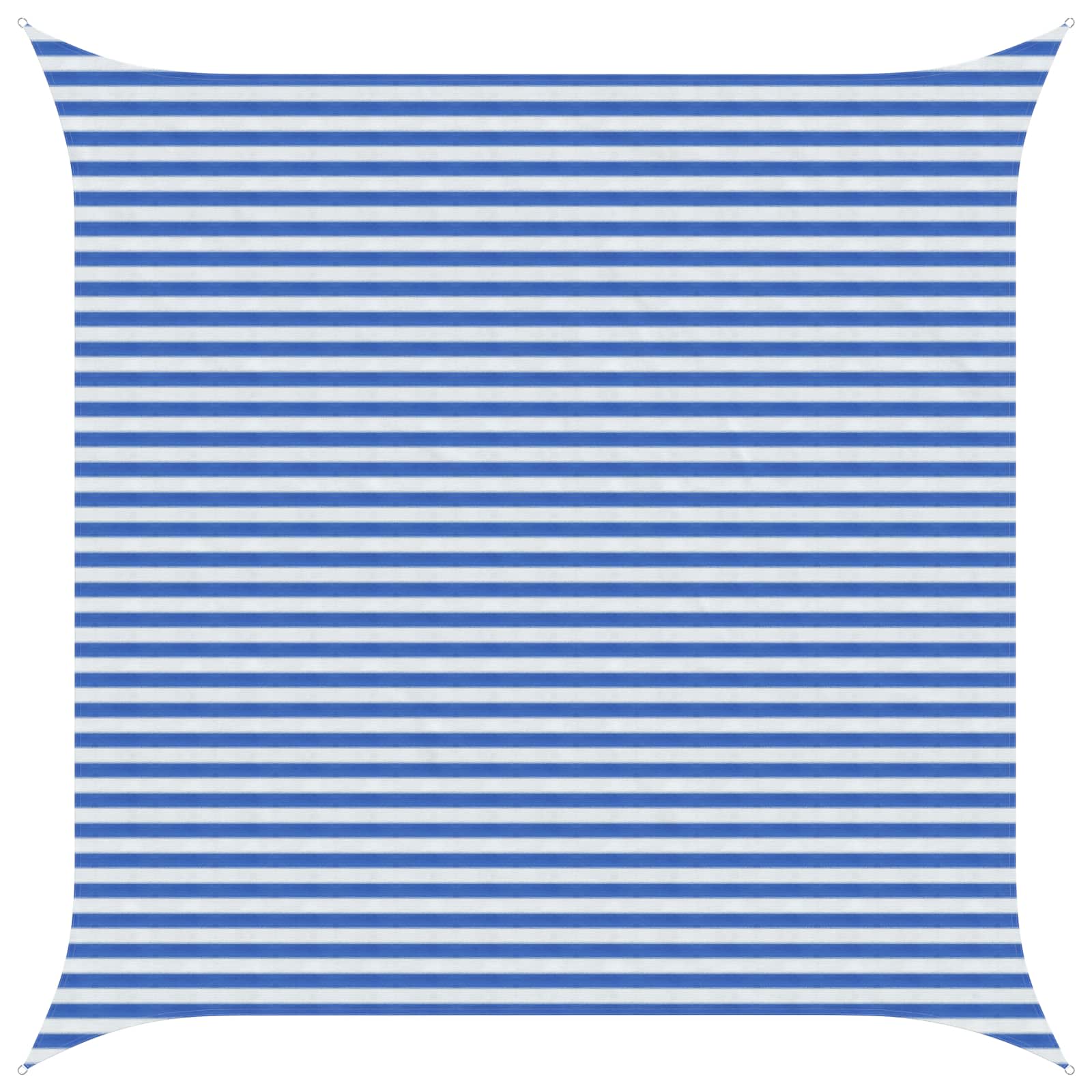 Sonnensegel Blau und Weiß 4,5 x 4,5 m HDPE