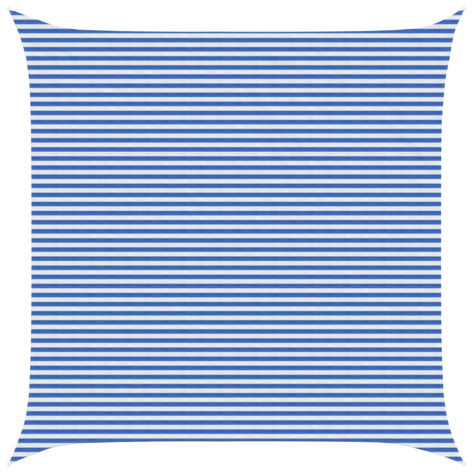 Sonnensegel Blau und Weiß 7 x 7 m HDPE