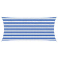 Sonnensegel Blau und Weiß 2 x 4 m HDPE