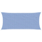 Sonnensegel Blau und Weiß 2 x 4 m HDPE