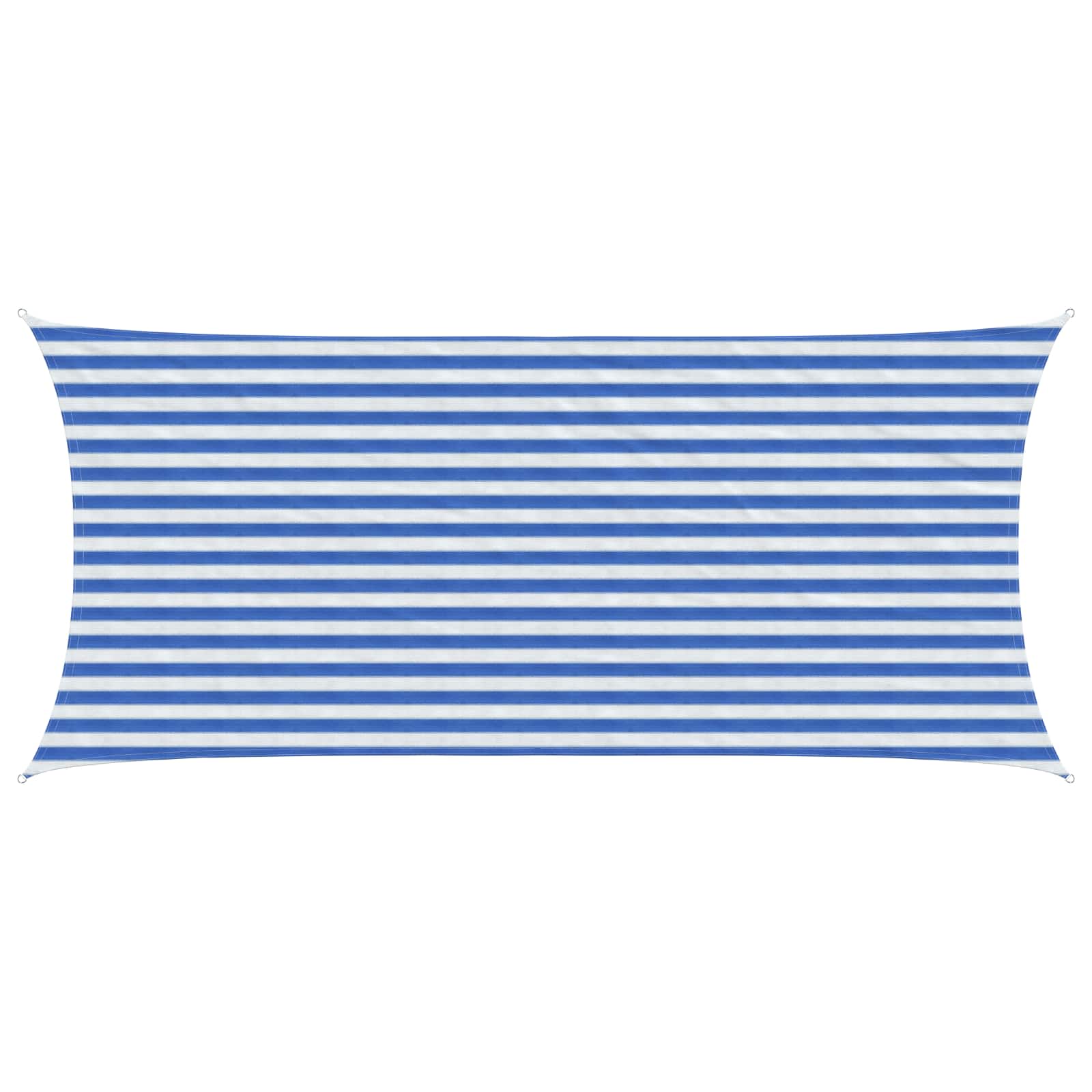 Sonnensegel Blau und Weiß 2 x 4 m HDPE