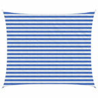 Sonnensegel Blau und Weiß 2,5 x 4 m HDPE