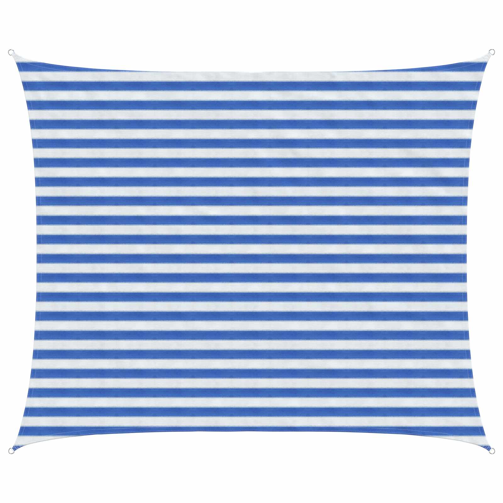 Sonnensegel Blau und Weiß 2,5 x 4 m HDPE
