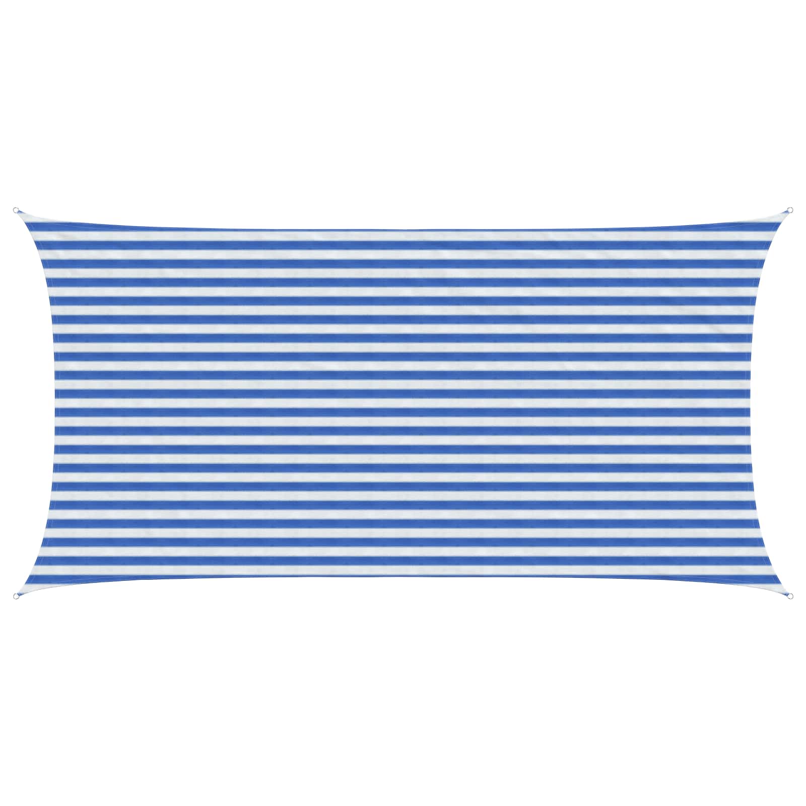 Sonnensegel Blau und Weiß 2,5 x 4,5 m HDPE