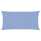 Sonnensegel Blau und Weiß 2,5 x 6 m HDPE