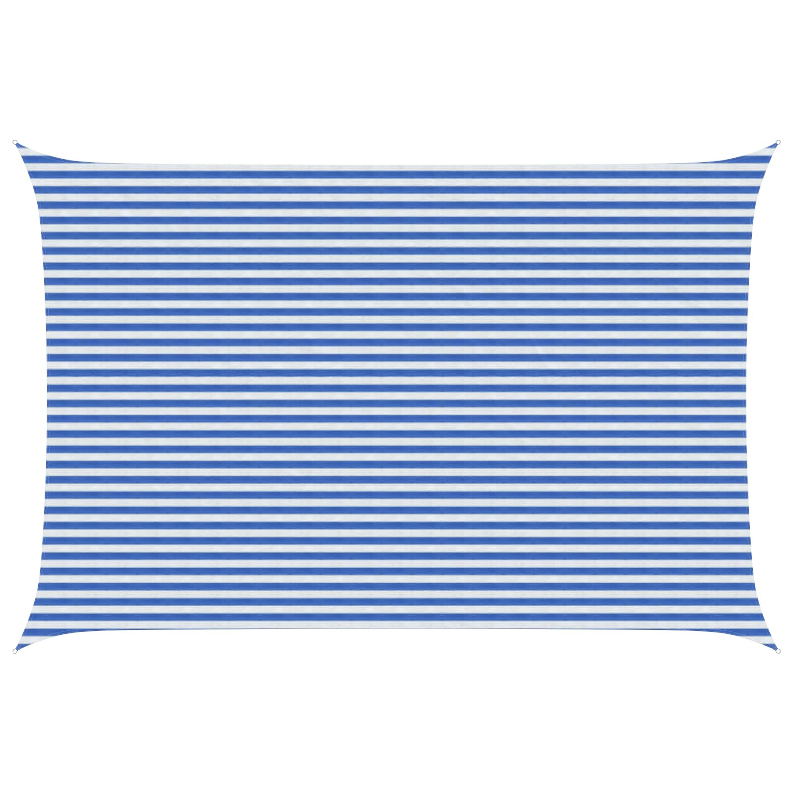 Sonnensegel Blau und Weiß 4 x 5 m HDPE