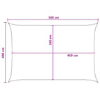 Sonnensegel Blau und Weiß 4 x 5 m HDPE