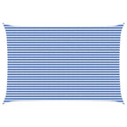 Sonnensegel Blau und Weiß 4 x 6 m HDPE