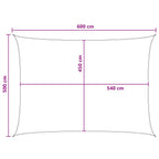 Sonnensegel Blau und Weiß 5 x 6 m HDPE