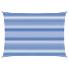 Sonnensegel Blau und Weiß 5 x 8 m HDPE