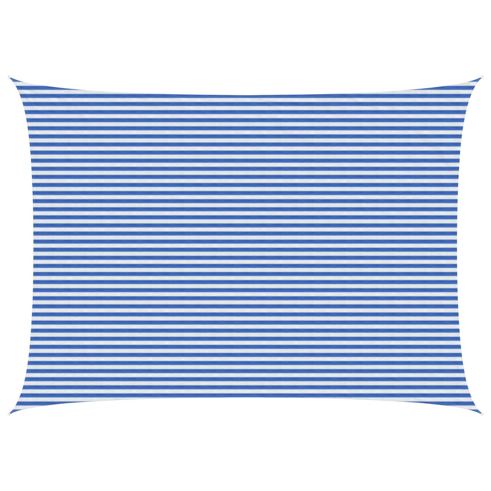 Sonnensegel Blau und Weiß 5 x 8 m HDPE