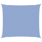 Sonnensegel Blau und Weiß 6 x 7 m HDPE