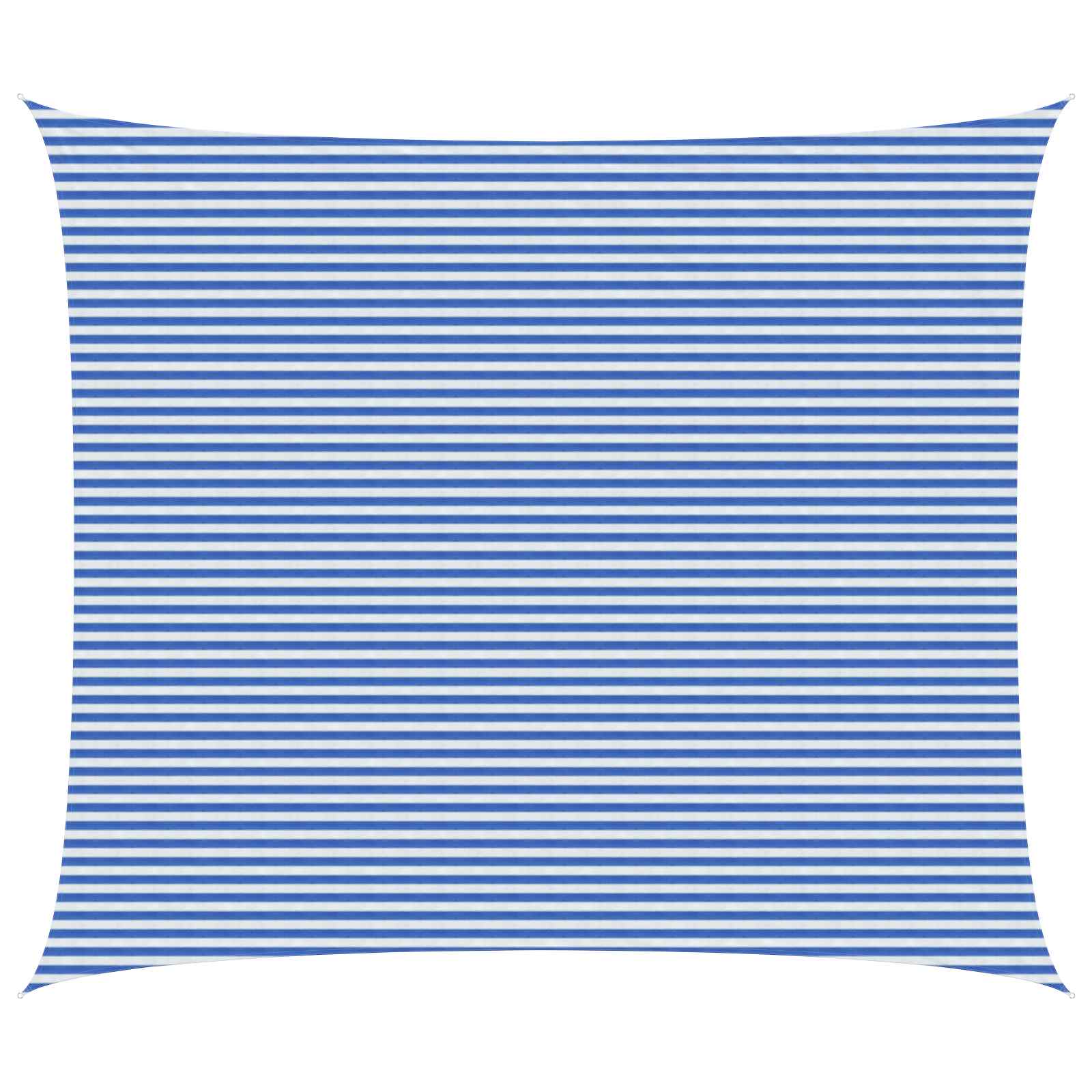 Sonnensegel Blau und Weiß 6 x 7 m HDPE