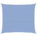 Sonnensegel Blau und Weiß 6 x 8 m HDPE