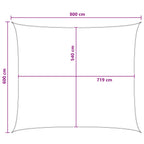 Sonnensegel Blau und Weiß 6 x 8 m HDPE