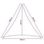 Sonnensegel 4 x 4 x 4 m HDPE
