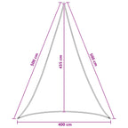 Sonnensegel 4 x 5 x 5 m HDPE