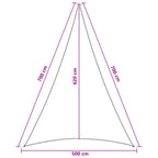 Sonnensegel 5 x 7 x 7 m HDPE