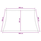 Sonnensegel Blau und Weiß 3 / 4 x 3 m HDPE