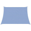 Sonnensegel Blau und Weiß 4 / 5 x 3 m HDPE