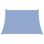 Sonnensegel Blau und Weiß 4 / 5 x 3 m HDPE