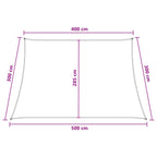 Sonnensegel Blau und Weiß 4 / 5 x 3 m HDPE