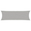 Sonnensegel Hellgrau und Weiß 2 x 6 m HDPE