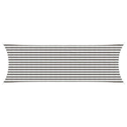 Sonnensegel Hellgrau und Weiß 2 x 6 m HDPE