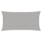 Sonnensegel Hellgrau und Weiß 2,5 x 6 m HDPE